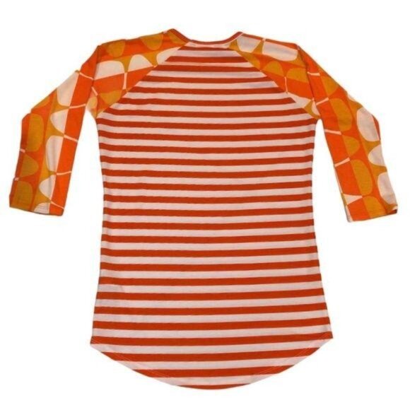 LuLaRoe Candy Corn Halloween Randy Tee Shirt XXS - Picture 2 of 5